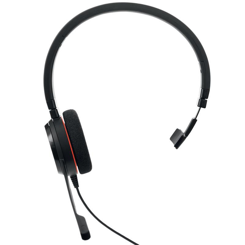 Jabra Evolve 20 UC Mono Headset Bedraad Hoofdband Kantoor/callcenter USB Type-A Zwart