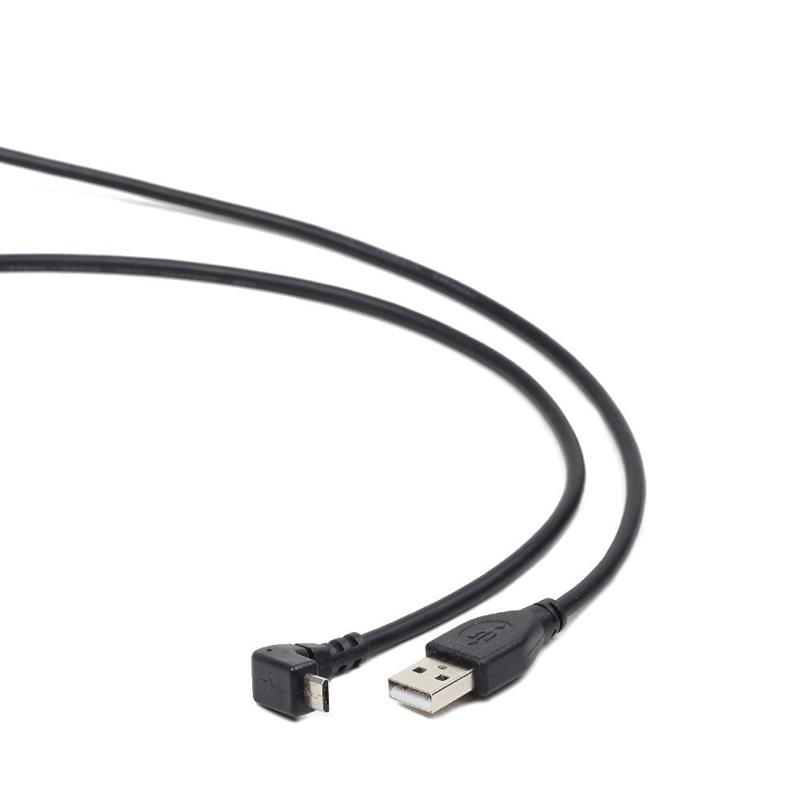 USB-kabel A MicroB met haakse stekker 1 8 m