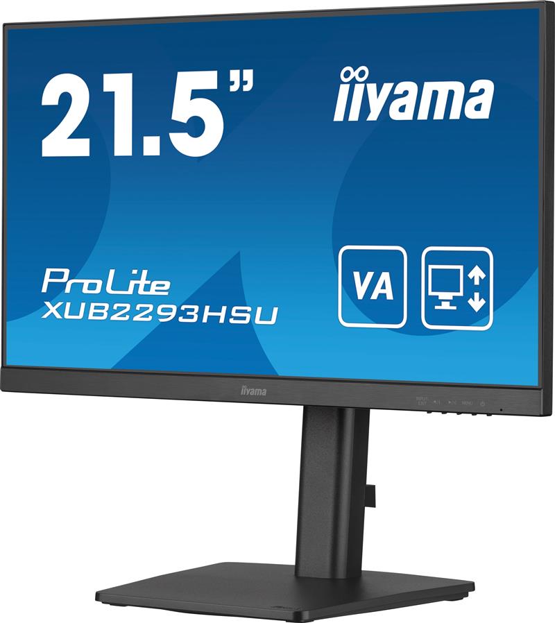 iiyama ProLite XUB2293HSU-B7 computer monitor 54,6 cm (21.5"") 1920 x 1080 Pixels Full HD LED Zwart