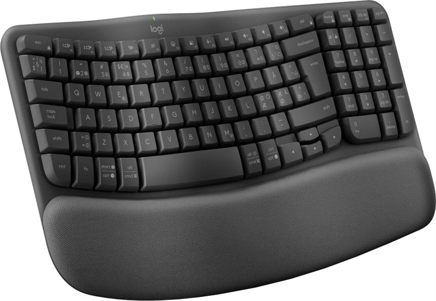 Logitech Wave Keys for Business toetsenbord RF-draadloos + Bluetooth QWERTY Deens, Fins, Noors, Zweeds Grafiet