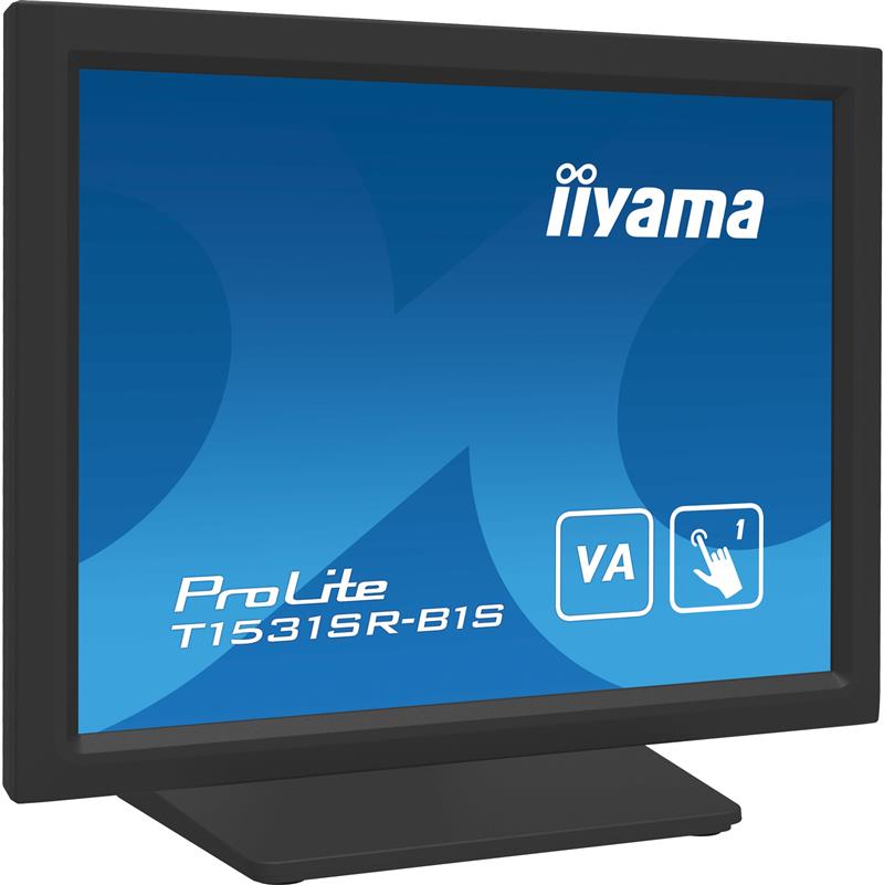 iiyama ProLite T1531SR-B1S computer monitor 38,1 cm (15"") 1024 x 768 Pixels XGA LCD Touchscreen Zwart