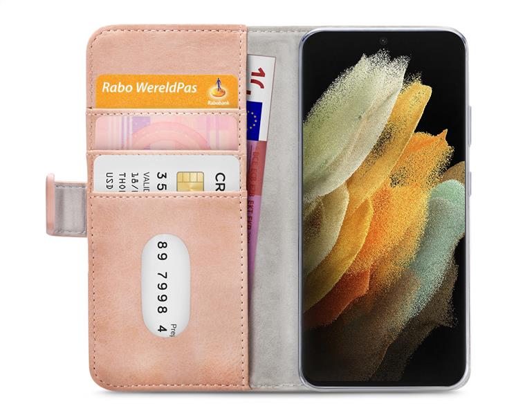 Mobilize Elite Gelly Wallet Book Case Samsung Galaxy S21 Ultra 5G Soft Pink