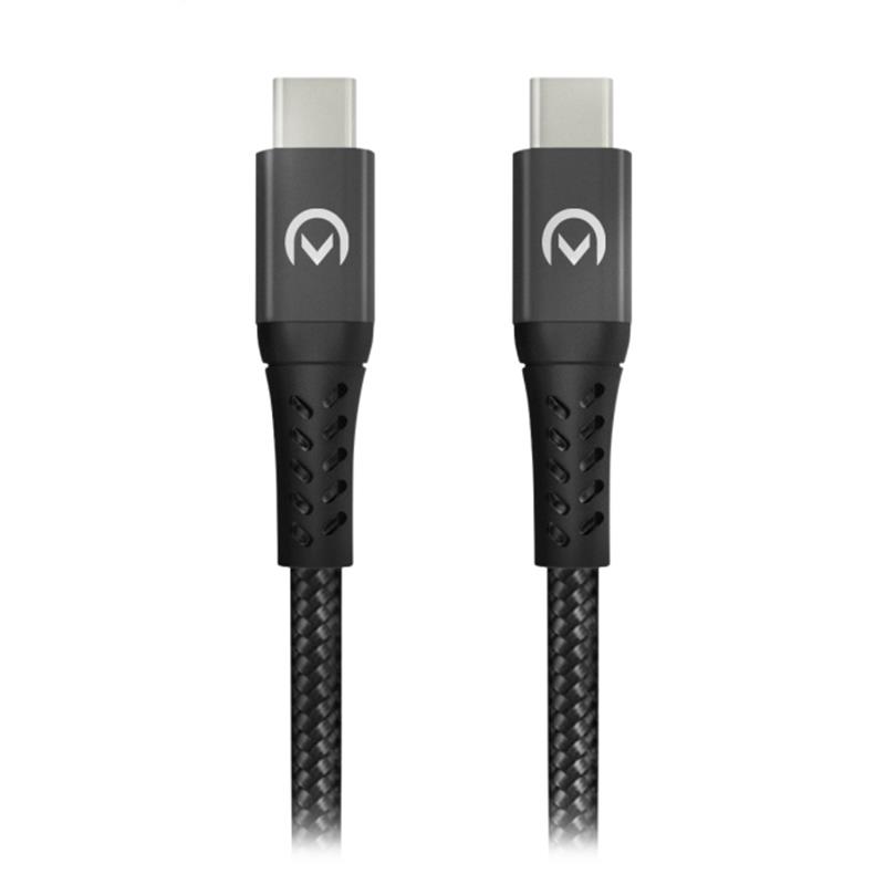 Mobilize Strong Nylon Cable USB-C to USB-C 1m 100W Black