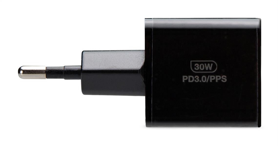 Mobilize Wall Charger USB-C USB GaN 30W with PD PPS Black