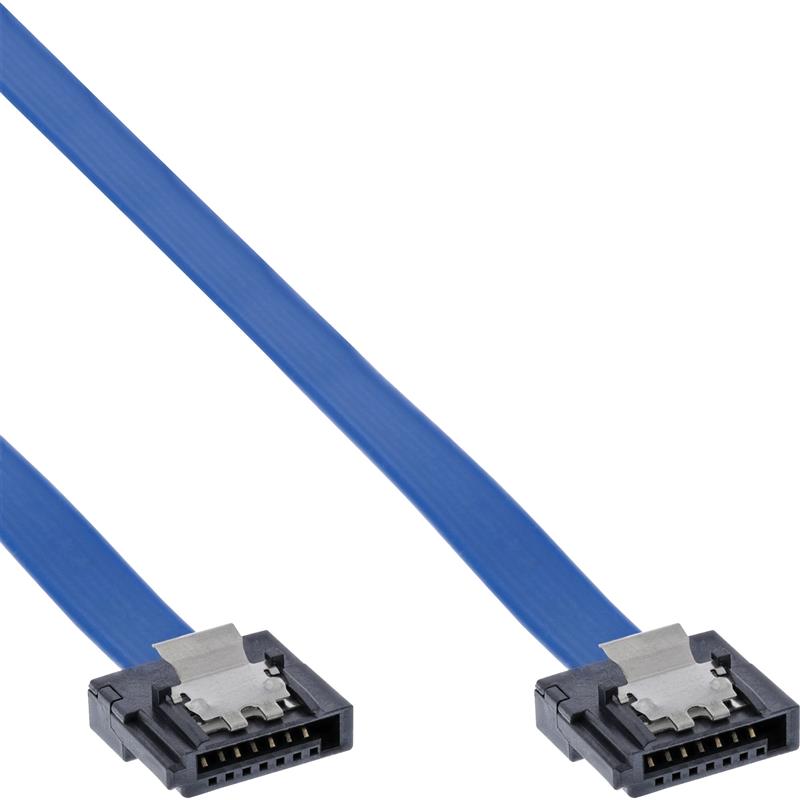 InLine SATA 6Gb s kabel kleine stekker 0 3m met vergrendeling