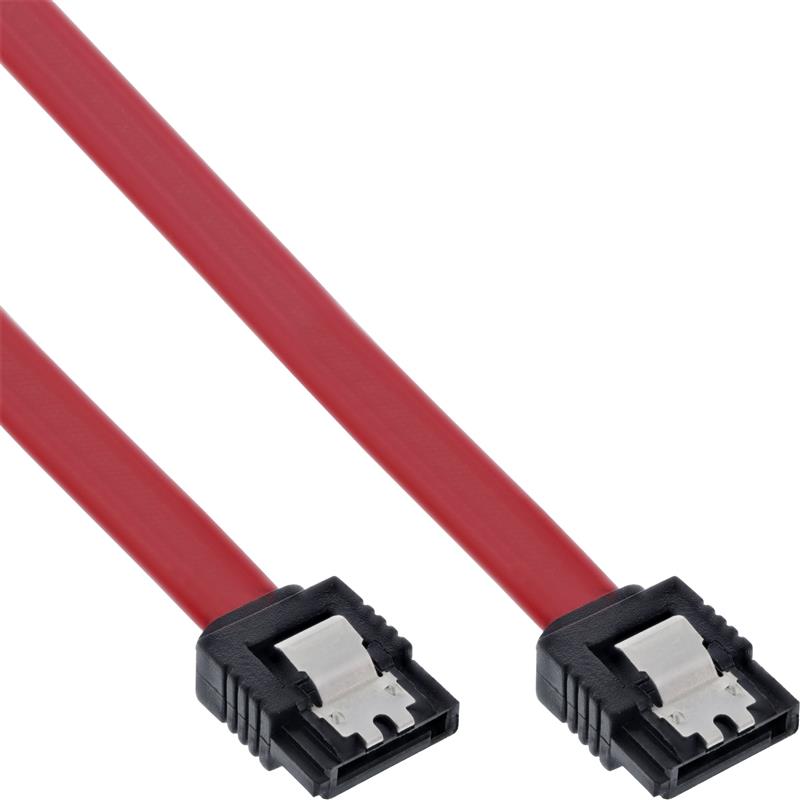 InLine SATA kabel met vergrendeling 0 5m