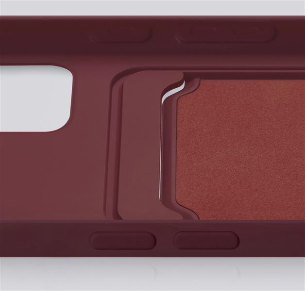 Mobilize Rubber Gelly Card Case Apple iPhone 12 12 Pro Matt Bordeaux