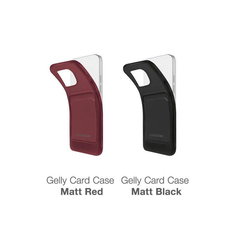 Mobilize Rubber Gelly Card Case Apple iPhone 12 12 Pro Matt Bordeaux