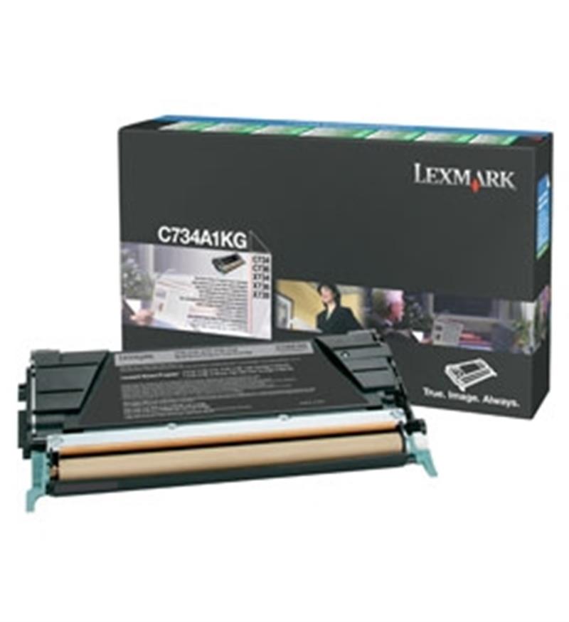 Lexmark C73x, X73x 8K zwarte retourprogr. tonercartr.