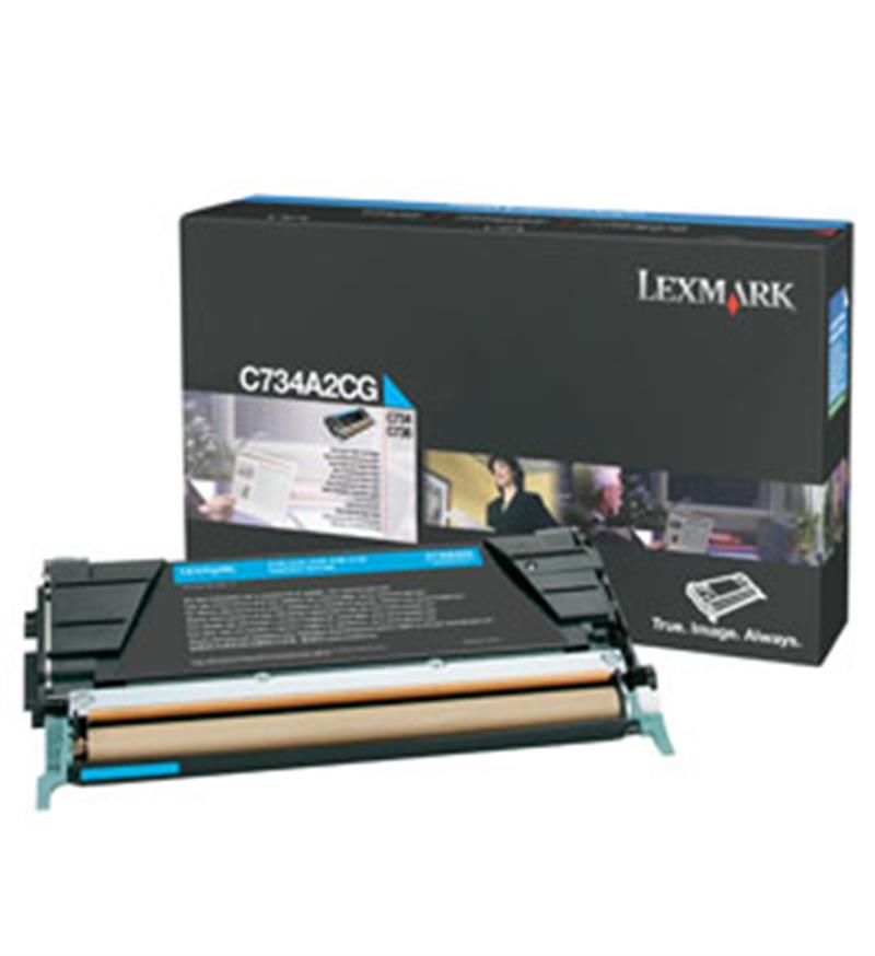 Lexmark C73x, X73x 6K cyaan tonercartridge
