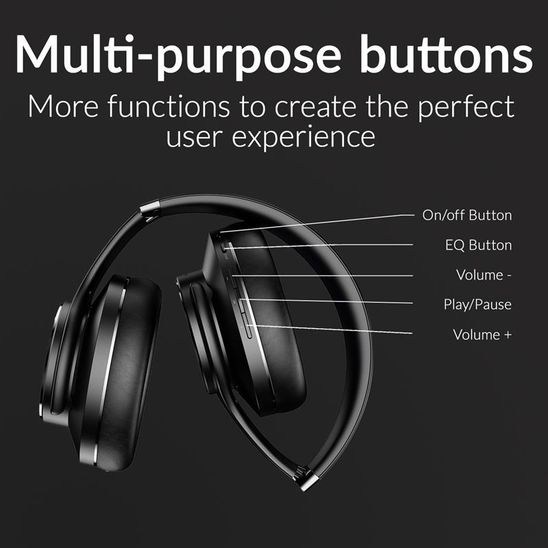 Mobilize Bluetooth Headphone with Speaker Function Black