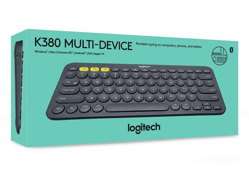 Logitech K380 toetsenbord Bluetooth QWERTY US International Grijs