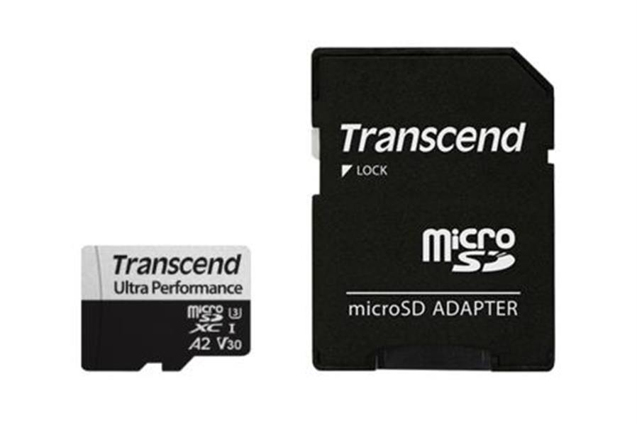 Transcend 340S MicroSDXC w adapter 128 GB UHS-I U3 A2 3D NAND 160 125 MB s