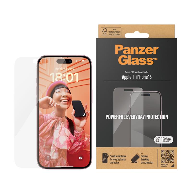 PanzerGlass Classic Fit Doorzichtige schermbeschermer Apple 1 stuk(s)
