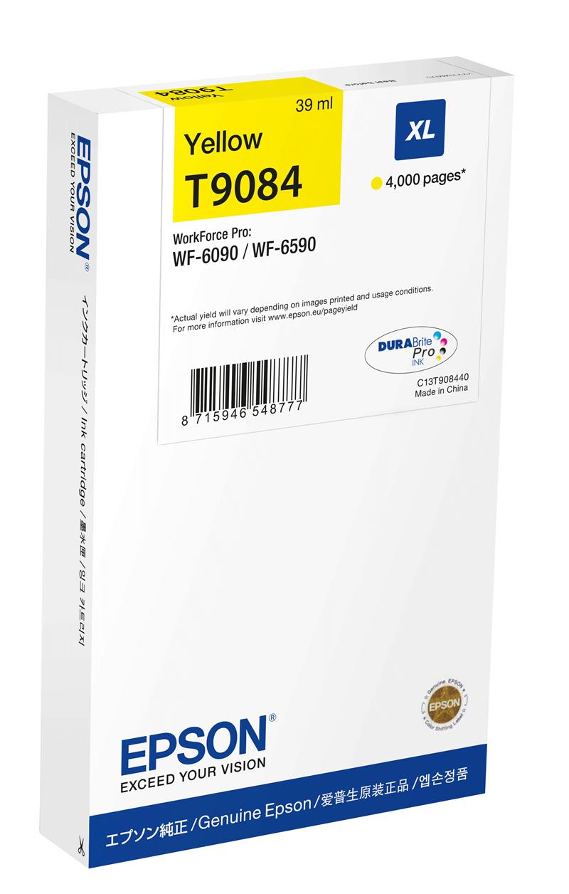 Epson C13T90844N inktcartridge 1 stuk(s) Origineel Hoog (XL) rendement Geel