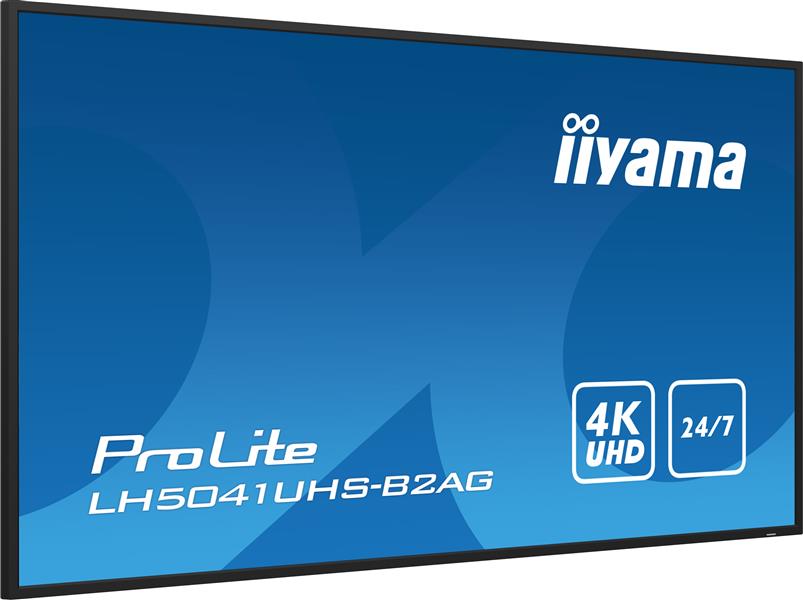 iiyama LH5041UHS-B2AG beeldkrant Digitale signage flatscreen 127 cm (50"") LCD 500 cd/m² 4K Ultra HD Zwart 24/7