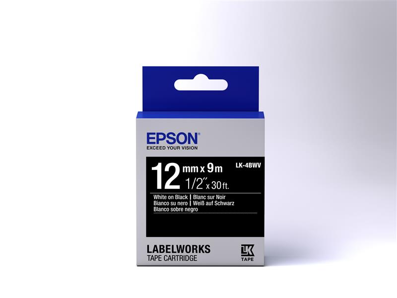 Epson Levendige label tape voor -etikettencassette LK-4BWV