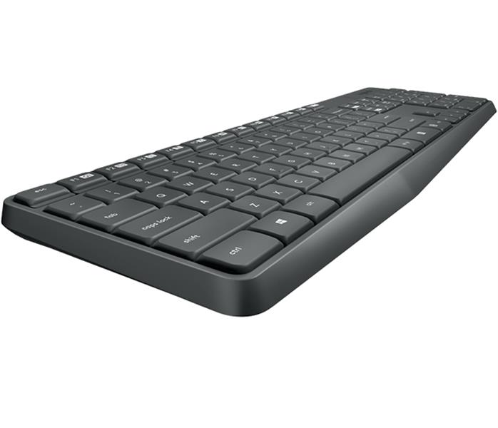 Logitech MK235 toetsenbord Inclusief muis RF Draadloos Portugees Grijs