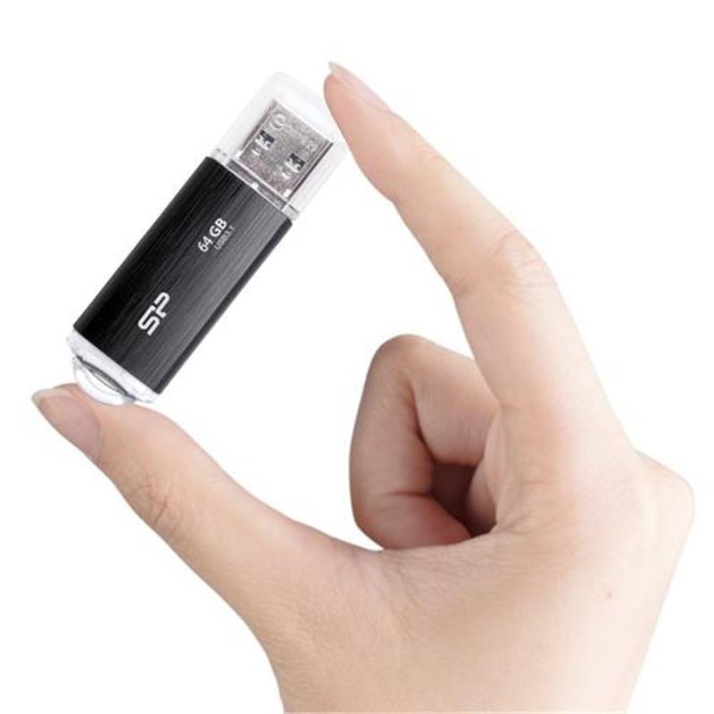 Silicon Power 64GB Blaze B02 USB 3.0 flashdrive Zwart