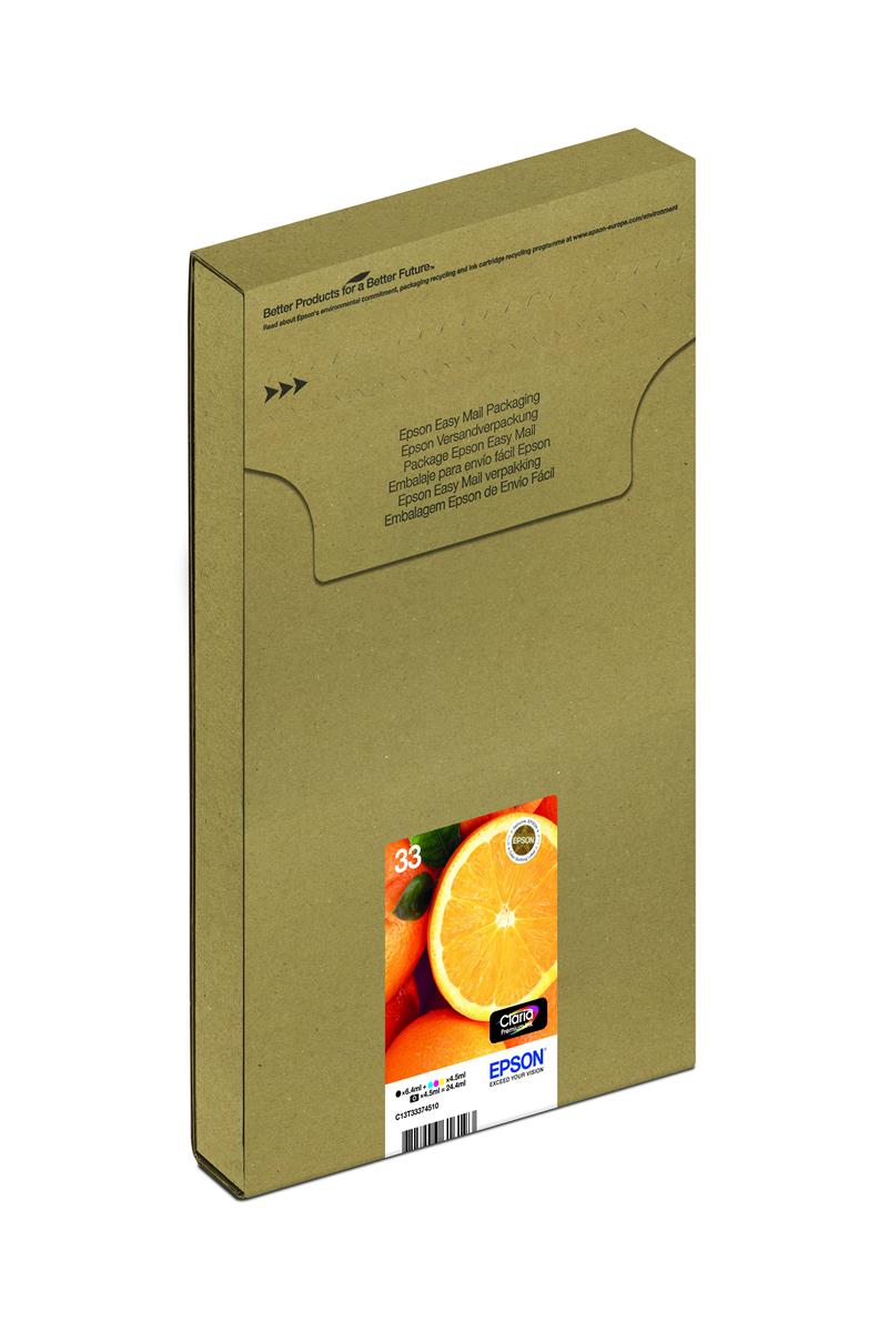 Epson Oranges Multipack 5-colours 33 Claria Premium Ink EasyMail Pack