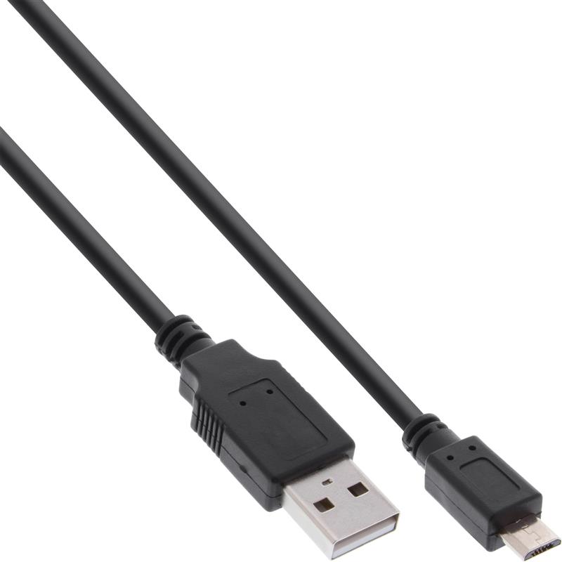InLine Micro USB 2 0 Fast-charge Cable USB A male to Micro-B male 2m