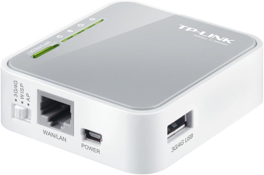 TP-LINK TL-MR3020 mobiele router / gateway / modem Draadloze netwerkapparatuur voor mobiele telefonie