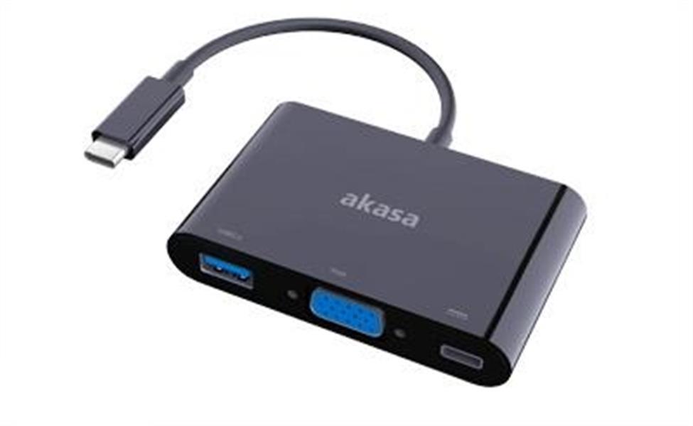 Akasa USB C Docking station USB C - VGA USB C Power USB 3 0 port 0 15m *USBCM *VGAF *USBAF *USBCF