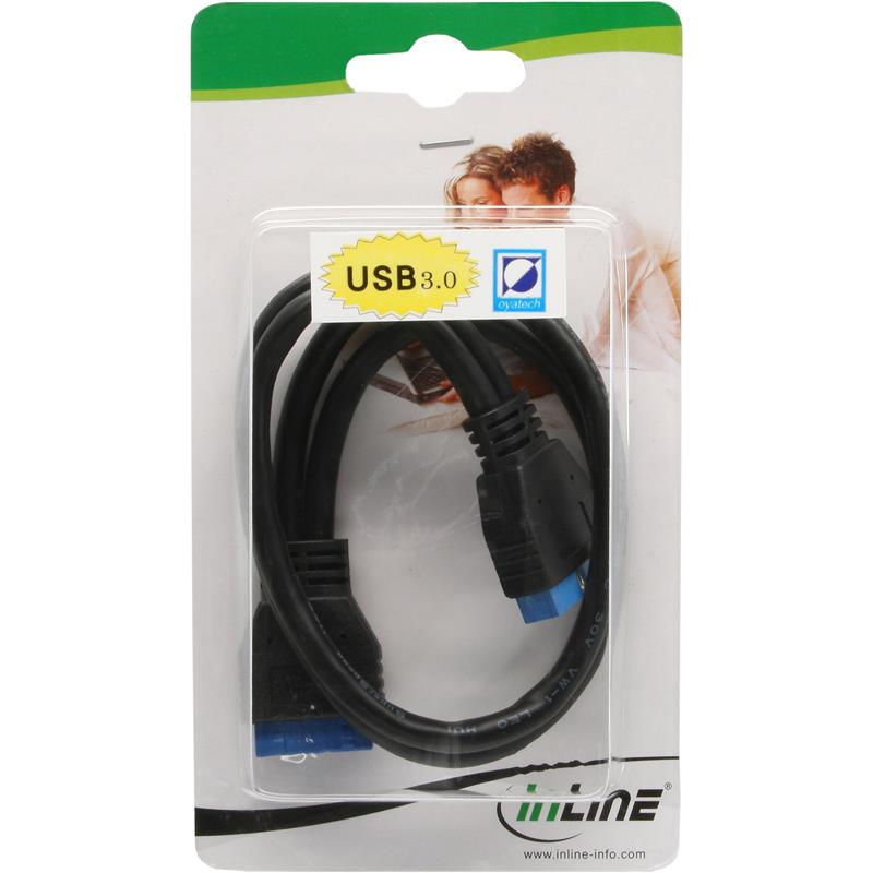 InLine USB 3 0 Extension internal header male to female 0 35m