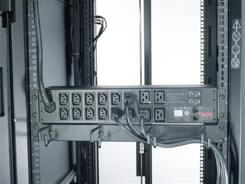 APC Rack PDU, Metered, 0U/2U, 32A, 230V, (12x) C13 & (4x) C19, IEC 309 32A stekker