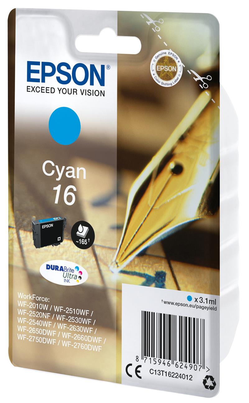 Epson Pen and crossword Singlepack Cyan 16 DURABrite Ultra Ink