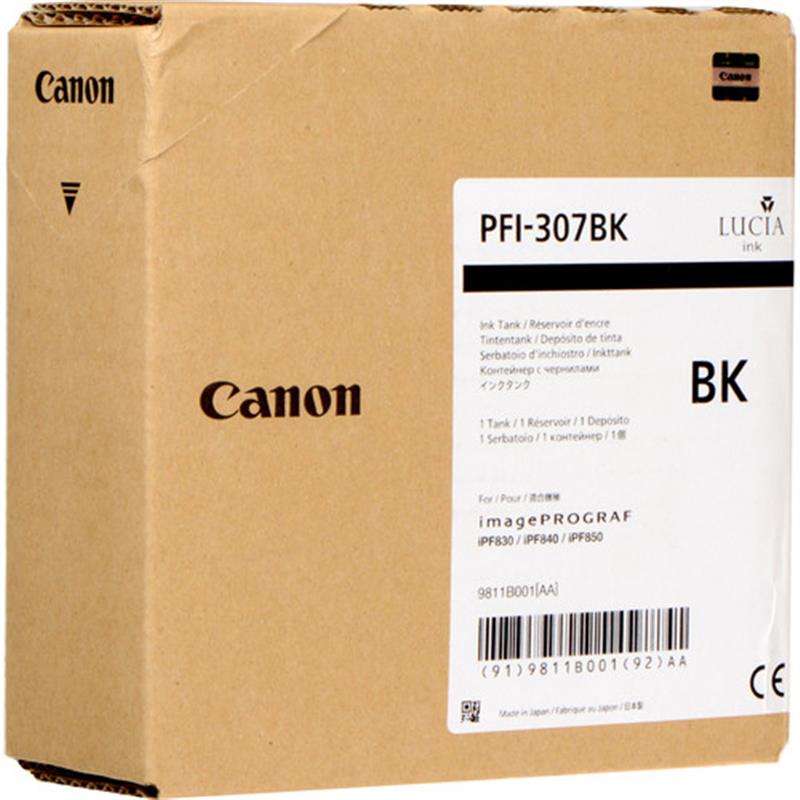 Canon PFI-307BK Origineel Zwart