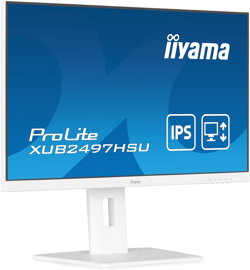 iiyama ProLite XUB2497HSU-W2 computer monitor 60,5 cm (23.8"") 1920 x 1080 Pixels Full HD LED Wit