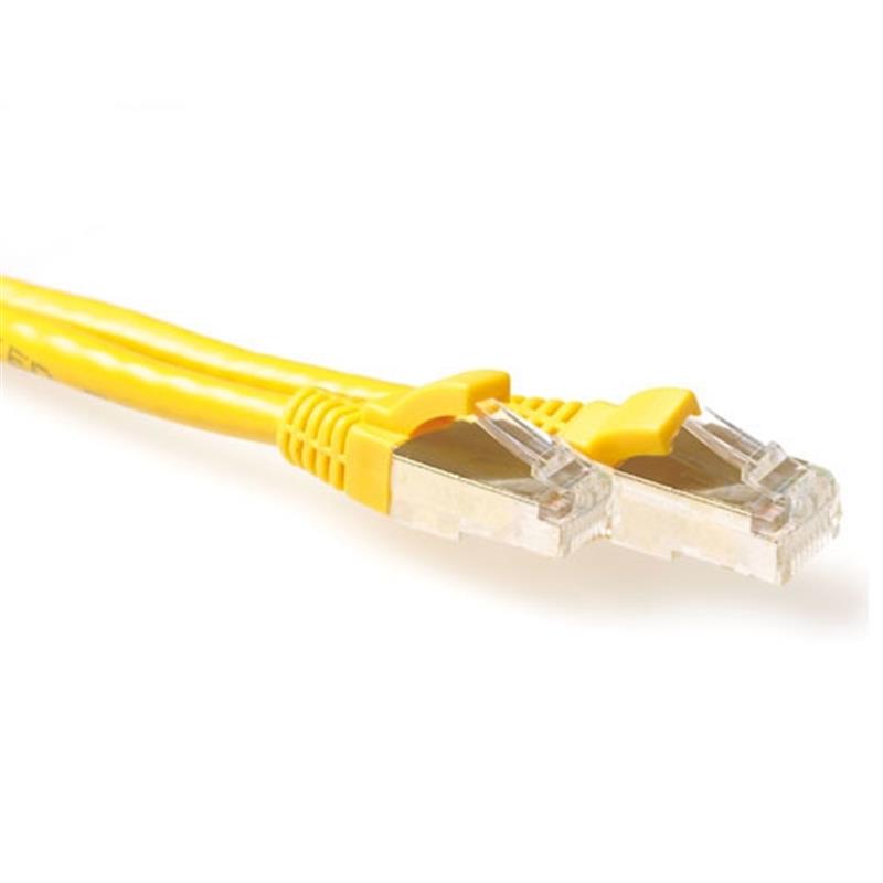 ACT FB7807 netwerkkabel Geel 7 m Cat6a S/FTP (S-STP)