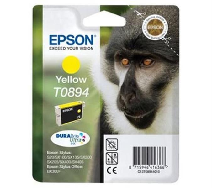 Epson Monkey Singlepack Yellow T0894 DURABrite Ultra Ink