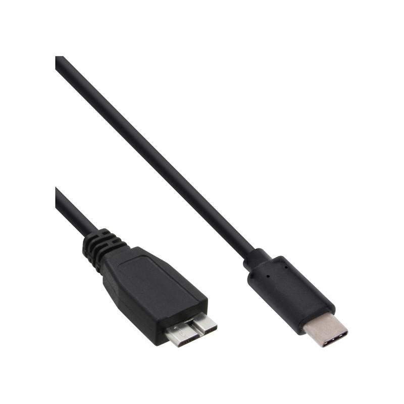 InLine USB 3 1 Cable Type C male to Micro-B male black 2m