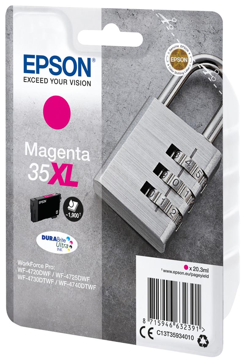 Epson Padlock Singlepack Magenta 35XL DURABrite Ultra Ink