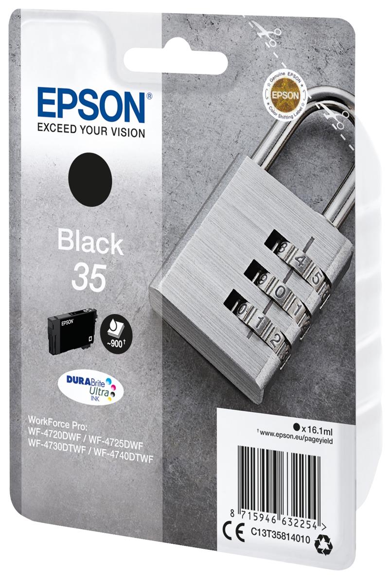 Epson Padlock Singlepack Black 35 DURABrite Ultra Ink