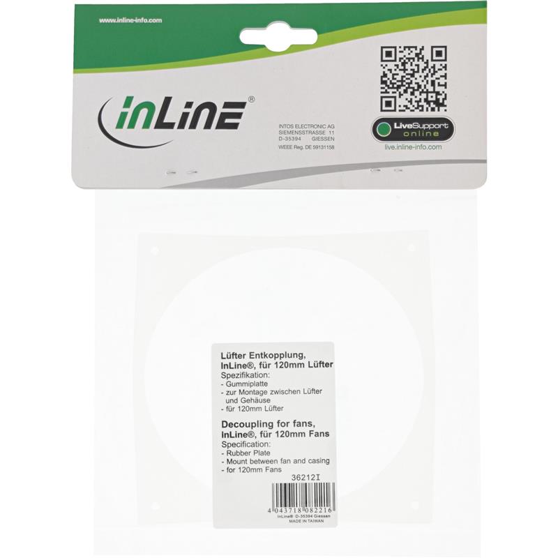 InLine Ontkoppelaar voor ventilators voor 120mm ventilators