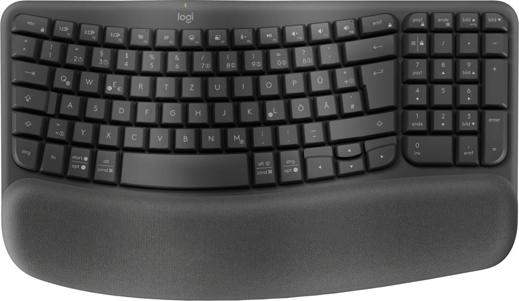Logitech Wave Keys for Business toetsenbord RF-draadloos + Bluetooth QWERTZ Duits Grafiet
