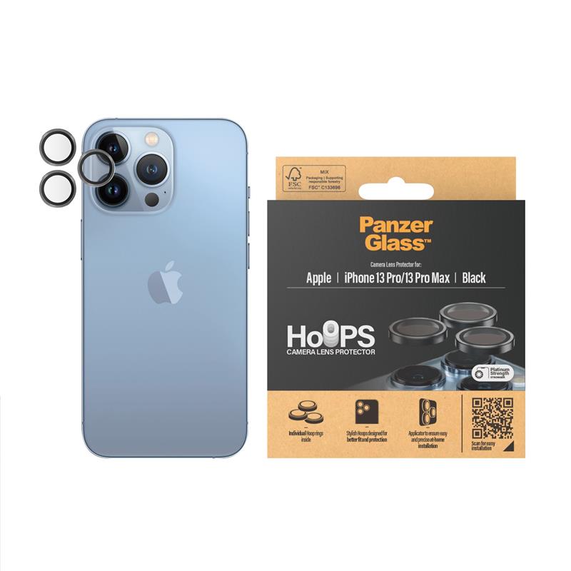 PanzerGlass Camera Rings iPhone 13 Pro/13 Pro Max Doorzichtige schermbeschermer Apple 1 stuk(s)