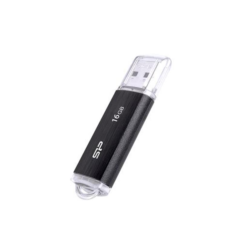 Silicon Power 16GB Ultima U02 USB 2.0 flashdrive Zwart