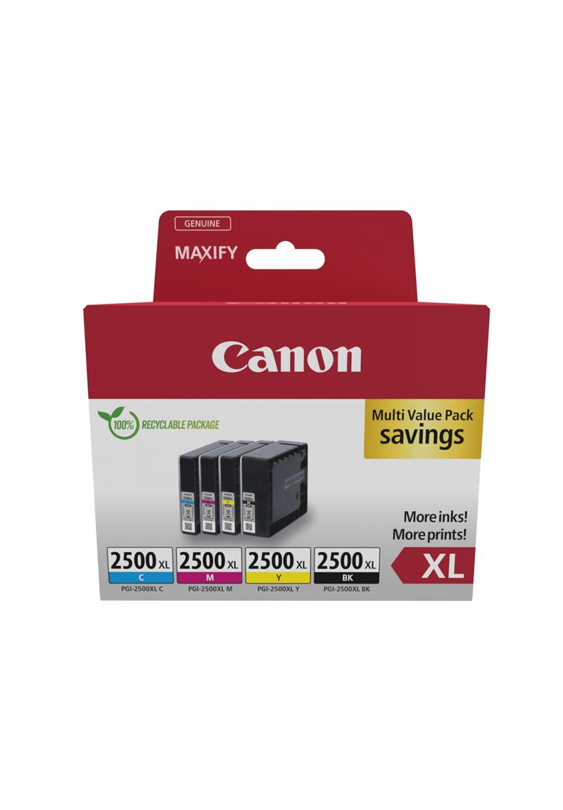 Canon 9254B010 inktcartridge 4 stuk(s) Origineel Hoog (XL) rendement Zwart, Cyaan, Magenta, Geel