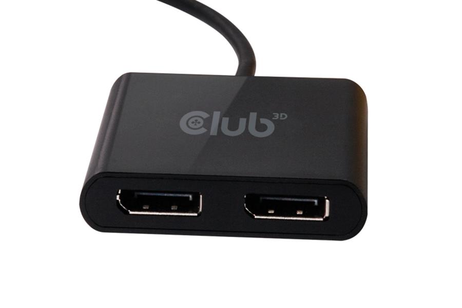 CLUB3D USB A to DisplayPort™ 1.2 Dual Monitor 4K 60Hz