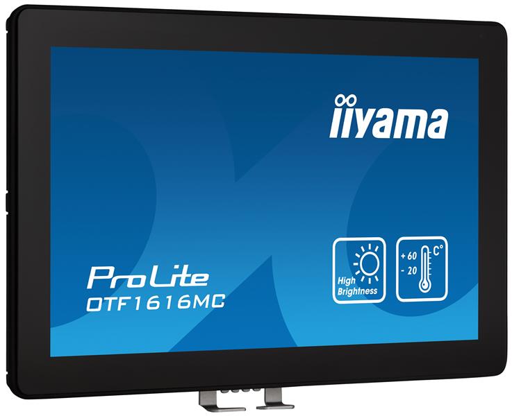 iiyama ProLite OTF1616MC-B1 computer monitor 39,6 cm (15.6"") 1920 x 1080 Pixels Full HD Touchscreen Zwart