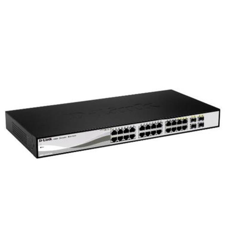 D-Link DGS-1210-26 netwerk-switch Managed L2 Gigabit Ethernet (10/100/1000) 1U Zwart, Grijs