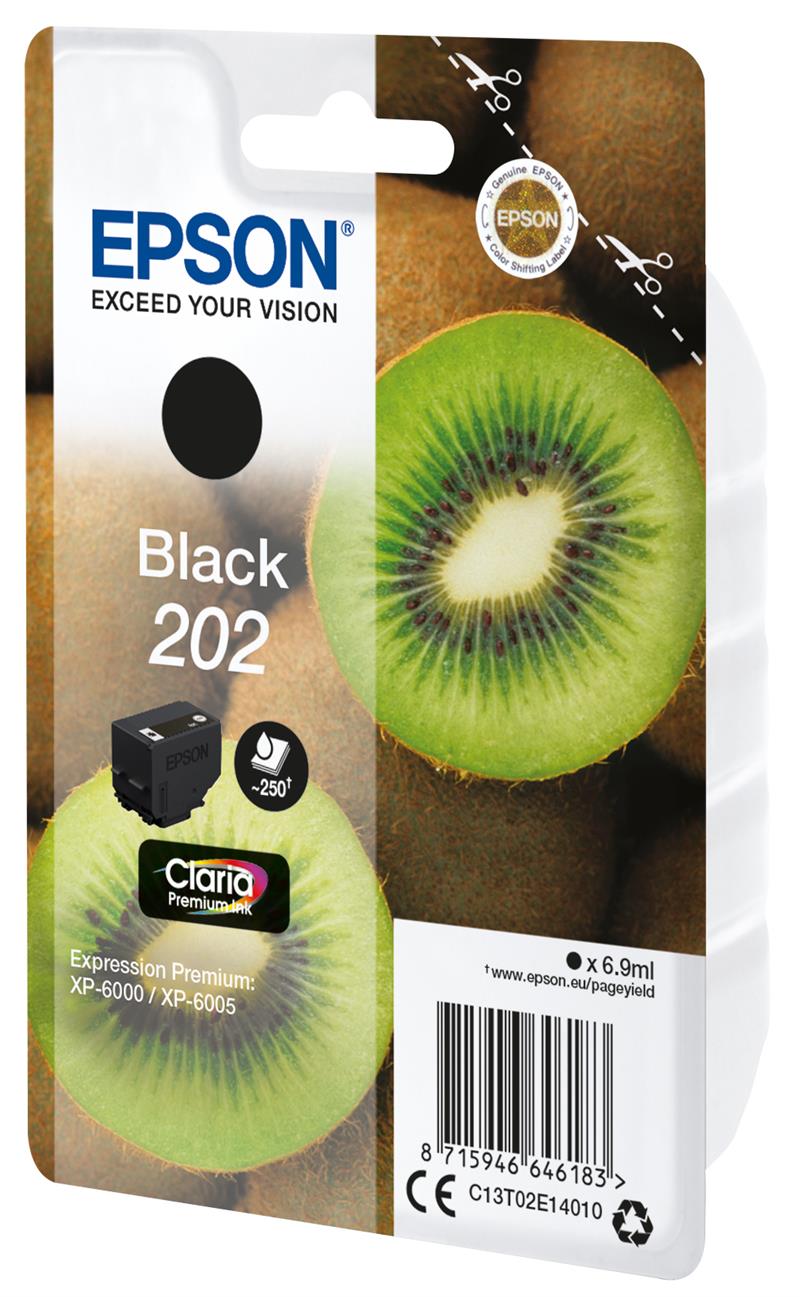 Epson Kiwi Singlepack Black 202 Claria Premium Ink