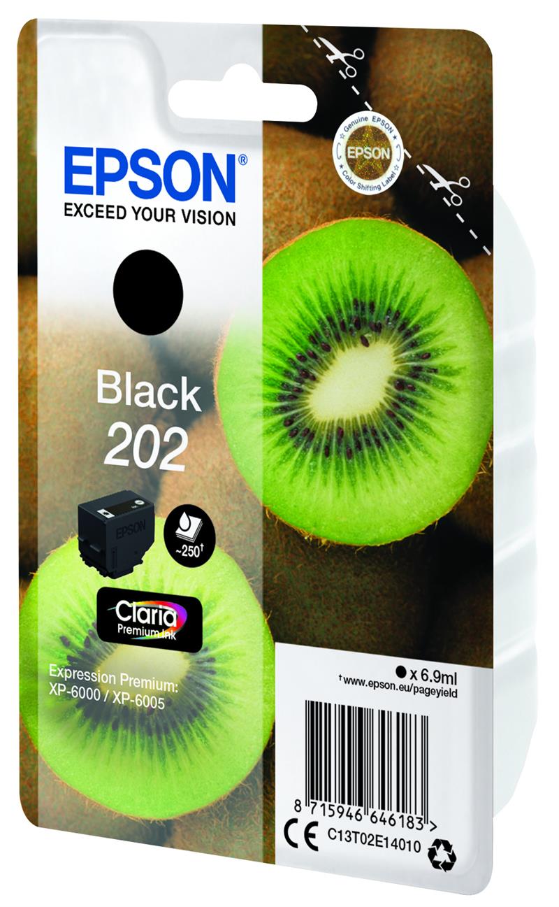 Epson Kiwi Singlepack Black 202 Claria Premium Ink