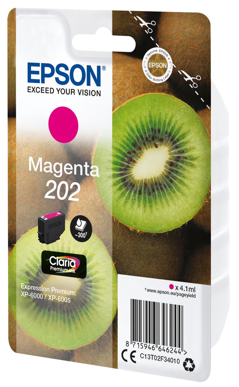 Epson Kiwi Singlepack Magenta 202 Claria Premium Ink