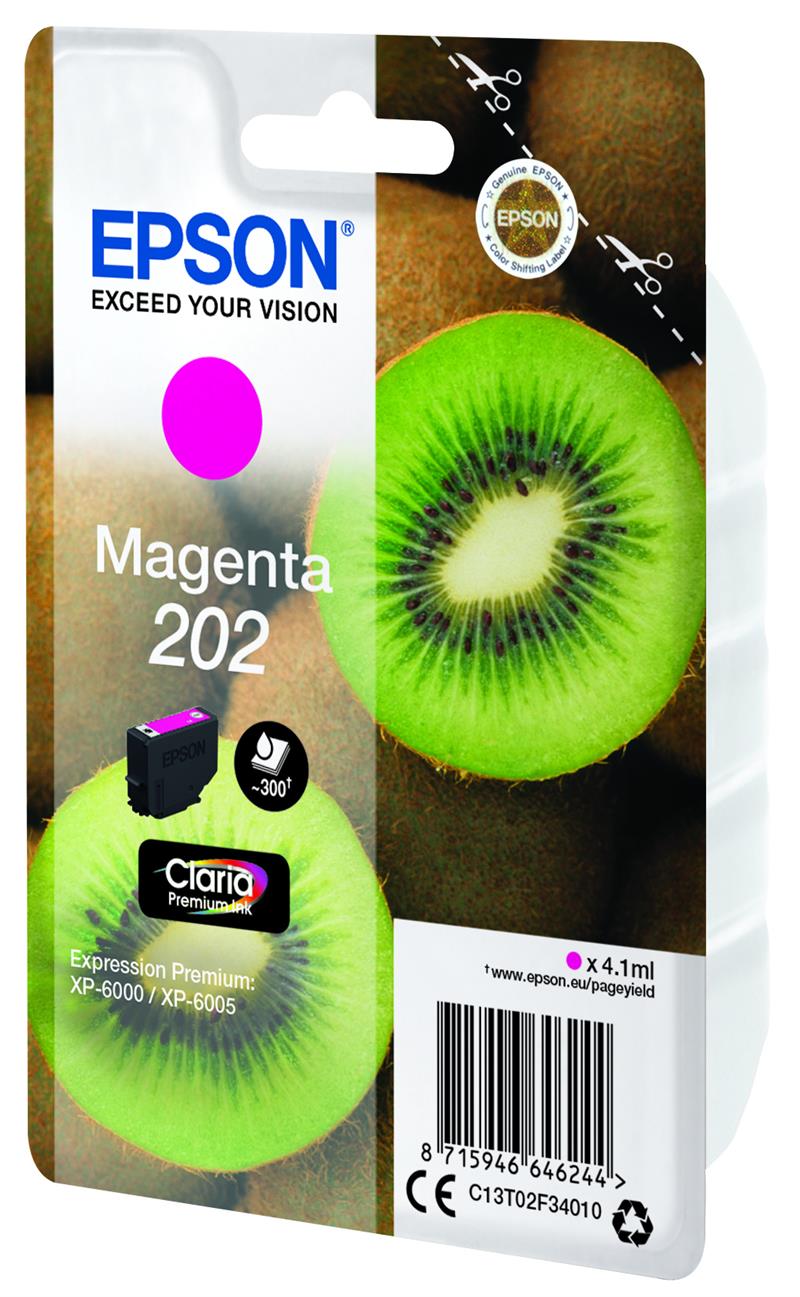 Epson Kiwi Singlepack Magenta 202 Claria Premium Ink