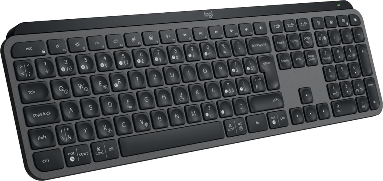 Logitech MX Keys S toetsenbord RF-draadloos + Bluetooth QWERTZ Tsjechisch Grafiet